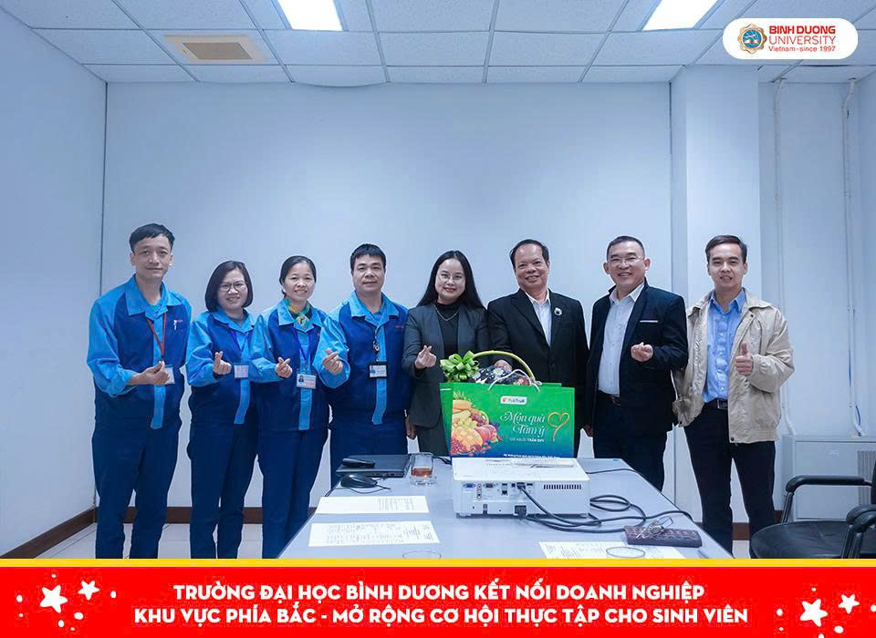 TRƯỜNG ĐẠI HỌC BÌNH DƯƠNG ĐẨY MẠNH KẾT NỐI DOANH NGHIỆP KHU VỰC PHÍA BẮC, MỞ RỘNG CƠ HỘI THỰC TẬP CHO SINH VIÊN