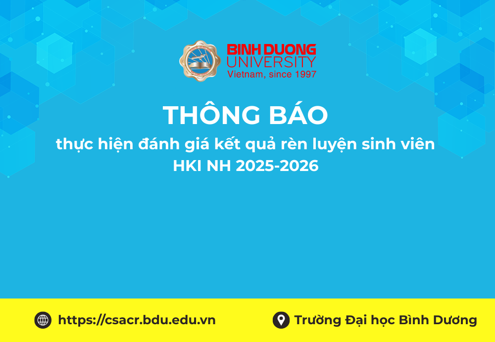 Thông báo thực hiện đánh giá kết quả rèn luyện sinh viên HKI NH 2025-2026